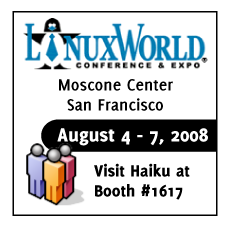 Haiku at Linuxworld 08