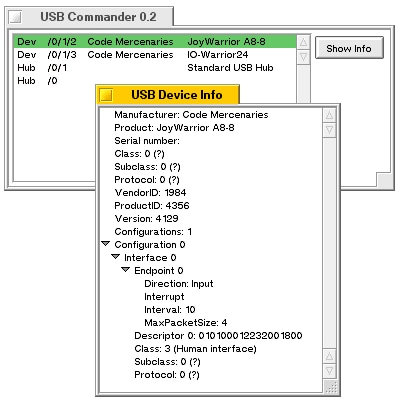 Figure 3: USB Device Info