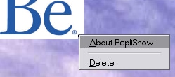 Figure 5: Replicant Pop-Up Menu Figure 5: Replicant Pop-Up Menu