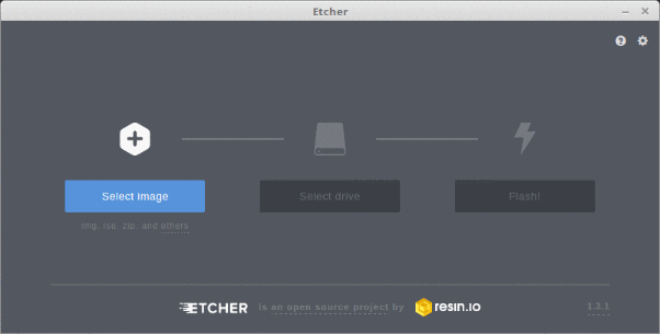 GIF animation showing how to write a Haiku Anyboot image onto a USB flash drive