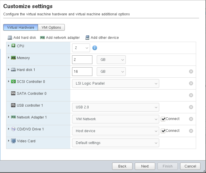 Cutomize settings