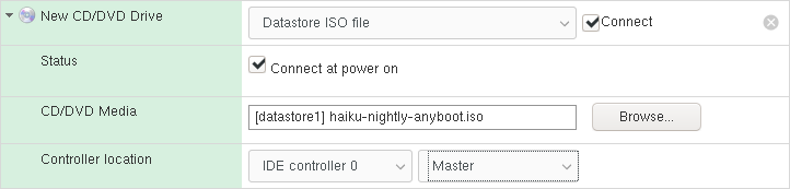 Choose the CD-ROM iso