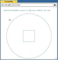 Haiku Native Browser Prototype (aka Tranquility): Our prototype: a simple toolbar and a bitmap