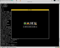 Haiku bootsplash on verdex