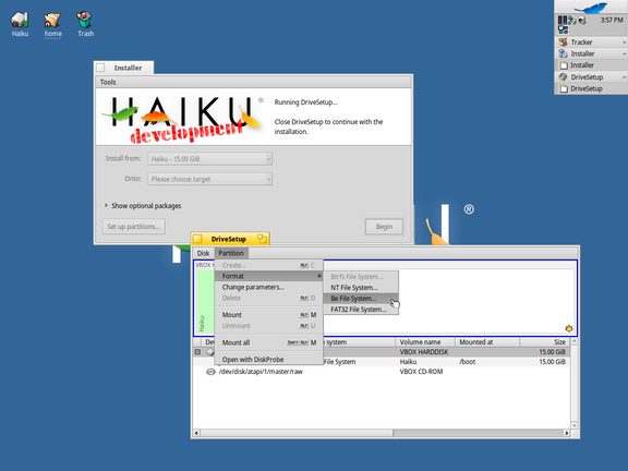 Screenshot of Installer