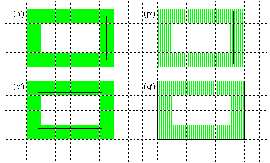 Rectangles As Above But Stroked